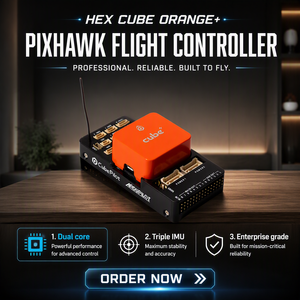 Carte porteuse HEX <span class=keywords><strong>Orange</strong></span> <span class=keywords><strong>Cube</strong></span>+ <span class=keywords><strong>Pixhawk</strong></span> Flight Controller STM32H757 Dual Core Triple IMU 14 PWM ADS-B pour drone VTOL à aile fixe - Product Image 1