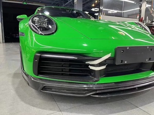 Kit carrosserie en fibre de carbone <span class=keywords><strong>Techart</strong></span> pour <span class=keywords><strong>Porsche</strong></span> Carrera <span class=keywords><strong>911</strong></span> 992, lèvre avant 992, diffuseur arrière, jupe latérale - Product Image 2