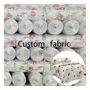 Petit drap de lit en microfibre à motif floral bon marché <span class=keywords><strong>tissu</strong></span> tissé en polyester à impression personnalisée pour housse de couette - Product Image 1