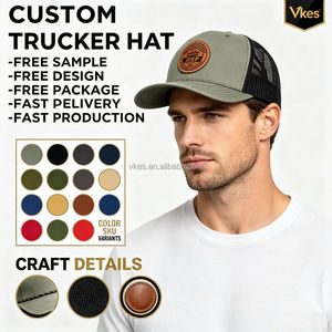 Gorra Trucker Estilo Richardson 112, OEM de Alta Calidad, Personalizada, de 6 Paneles, con Visera Precurvada, Parche Bordado con Logotipo, Malla en Blanco, Cierre a Presión - Product Image 1