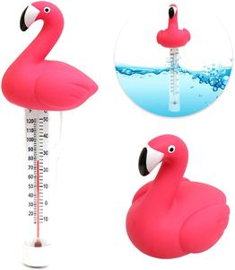 Thermomètre de piscine flottant licorne et flamant rose le plus récent, thermomètre de température flottant avec cordon, accessoires de piscine - Product Image 2