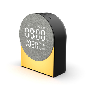 Bluetooth 5.3 Sleeping Speaker <b>Digital</b> <b>Clock</b> Radio Alarm Night Light White Noise Bedside Audio for Bedroom - Product Image 6