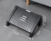 Vente en gros Repose-pieds sous le bureau Tabouret de bureau ergonomique avec massage 6 positions de hauteur réglables
