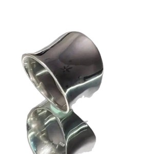 yunnique Minimalist Irregular Silver <b>Ring</b> Electroplated Polished Closed End Geometric Jewelry for Women Gift - Product Image 4