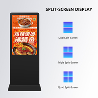 Pantalla Digital 4K de 65 Pulgadas para Señalización, Pantalla Publicitaria Grande HD para Interiores, Ideal para Centros Comerciales