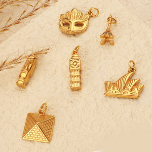 ทันสมัยมีสไตล์สร้างการเดินทางของคุณเองทั่วทุกมุมโลกอียิปต์ปารีสลอนดอนซิดนี่ย์นิวยอร์กเวนิสเสน่ห์ DIY ทอง - Product Image 1