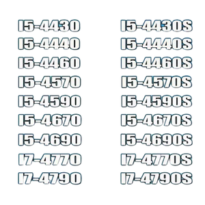 CPU para Juegos de 6 Núcleos <span class=keywords><strong>I5</strong></span>/<span class=keywords><strong>i7</strong></span> a Precio de Fábrica, 4670 4430 4460 <span class=keywords><strong>4570</strong></span> 4590 4690 4770 4771 4790K 4790S, Caché L3 de 6 MB, 3.4 GHz, 64 Bits, LGA1150 - Product Image 1