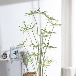 Vente en gros de <span class=keywords><strong>moulin</strong></span> <span class=keywords><strong>à</strong></span> <span class=keywords><strong>vent</strong></span> artificiel en plastique de haute qualité, herbe en pot, style nordique, écologique, toucher réaliste et naturel, 213 cm - Product Image 5