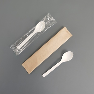 Cpla tùy chỉnh 100% sinh thái thân thiện PLA muỗng compostable Flatware phân hủy sinh học PLA dao kéo muỗng - Product Image 4