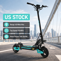 Trottinette électrique ASAP 48V 13Ah 800W certifiée CE, stock US, tout-terrain, pliable, étanche, électronique