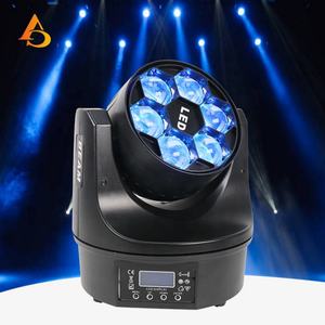 Oferta Especial: Mini Luces Móviles de 6 Piezas y 120W para Fiestas, Bodas y Escenarios - Efectos Bee Eyes, Zoom, Wash y Beam - Product Image 2
