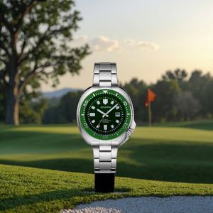 Montre pour homme en acier inoxydable allié OEM, 43 mm, style business, mouvement à quartz, luxe, date automatique, étanche 3 ATM, lumineuse - Product Image 3