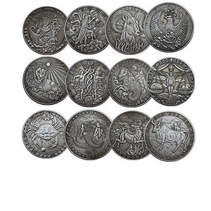 Pièces commémoratives personnalisées en alliage de zinc émaillé, gravées en relief double face, 2D/3D, plaquées or/nickel, style patriotisme - Product Image 1