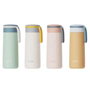 Just Life New Thermal Flask Cup Elegant Girl's Water Bottle Tumbler powder Coated with Silicone Loop Leak Proof