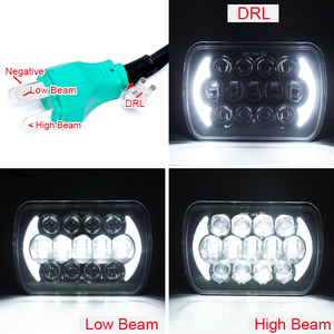 Faro LED LOYO de 7 pulgadas cuadrado, luz de conducción de haz alto y bajo, para Jeep Cherokee - Product Image 2
