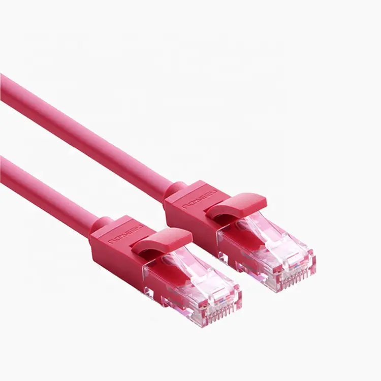 High Quality CAT6A RJ45 Sleeved Flat Patch Cord For Router Switch Gold Plated CAT7 Cable