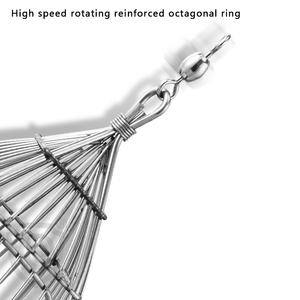 Cage à appâts de nidification en acier inoxydable Piège à <span class=keywords><strong>carpe</strong></span> Articles de pêche Cage à poulet Cage à appâts de lanceur d'olive - Product Image 6