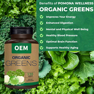 OEM/ODM all'ingrosso Private Label integratore alimentare verde miscela compresse di verdure Super verdi con servizio di progettazione - Product Image 3