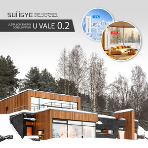 SUNGYE Smart porta pieghevole motorizzata Hardware portante resistente antivento isolata doppia vetrata porta del balcone - Product Image 4