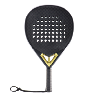 Raquettes de padel en carbone 3K de haute qualité 2026, filet en polyester OEM, longueur 46 cm, poids 360 g, épaisseur 38 mm, taille de face 26 cm, personnalisables