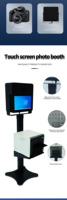 Vente flash : Photobooth 15,6 pouces avec mini PC, éclairage LED pour selfies, cadre pour fête, entrepôt UE/USA