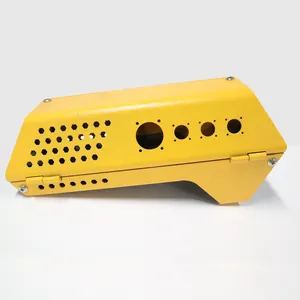 Custom High Precision Sheet Metal Parts Custom Steel Sheet Metal Components Spray/Powder Coated/Painted Yellow Color