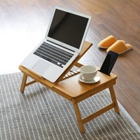 Mesa Plegable de Bambú para Portátil, Bandeja para Cama, Mesa Portátil para Ordenador, para Dormitorio, Estudio, Oficina en Casa, Viajes, Venta al por Mayor, Personalizable