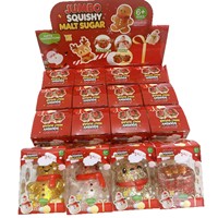 Nouveau produit transfrontalier : Bonbon de Noël au malt en poudre dorée, jouet à presser ludique à libération lente et tactile
