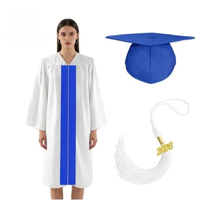 Conjunto de Toga, Birrete y Borla de Graduación Mate para Adultos 2026 al por Mayor, 100% Poliéster, Unisex, para Ceremonia de Graduación, Uniforme Escolar, Estudiantes <span class=keywords><strong>JJ</strong></span> - Product Image 5