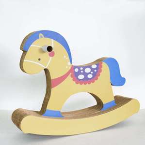 Indoor Ride on Durable Reusable Horse Shaped Paper Cardboard <b>Cat</b> Scratcher <b>Cat</b> Products for <b>Cat</b> Toys - Product Image 6