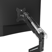 Soporte de Escritorio VESA con Brazo Mecánico Ajustable para Monitor de 17-32 Pulgadas, 2-9 kg, con Movimiento Completo para Configuración de Computadora