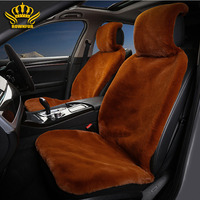 Accessoires intérieurs de voiture, housses de siège de voiture en fourrure de mouton naturelle véritable, laine longue, pour voitures universelles