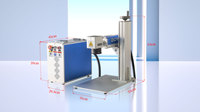 Gravure profonde en aluminium 3d JPT 50W laser à fibre 100w graveur de métal pour logo marque code à barres code qr avec prix rotatif