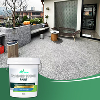 Revêtement liquide acrylique pour sols et murs extérieurs à texture pierre naturelle, peinture pour revêtement de sol en granit et marbre