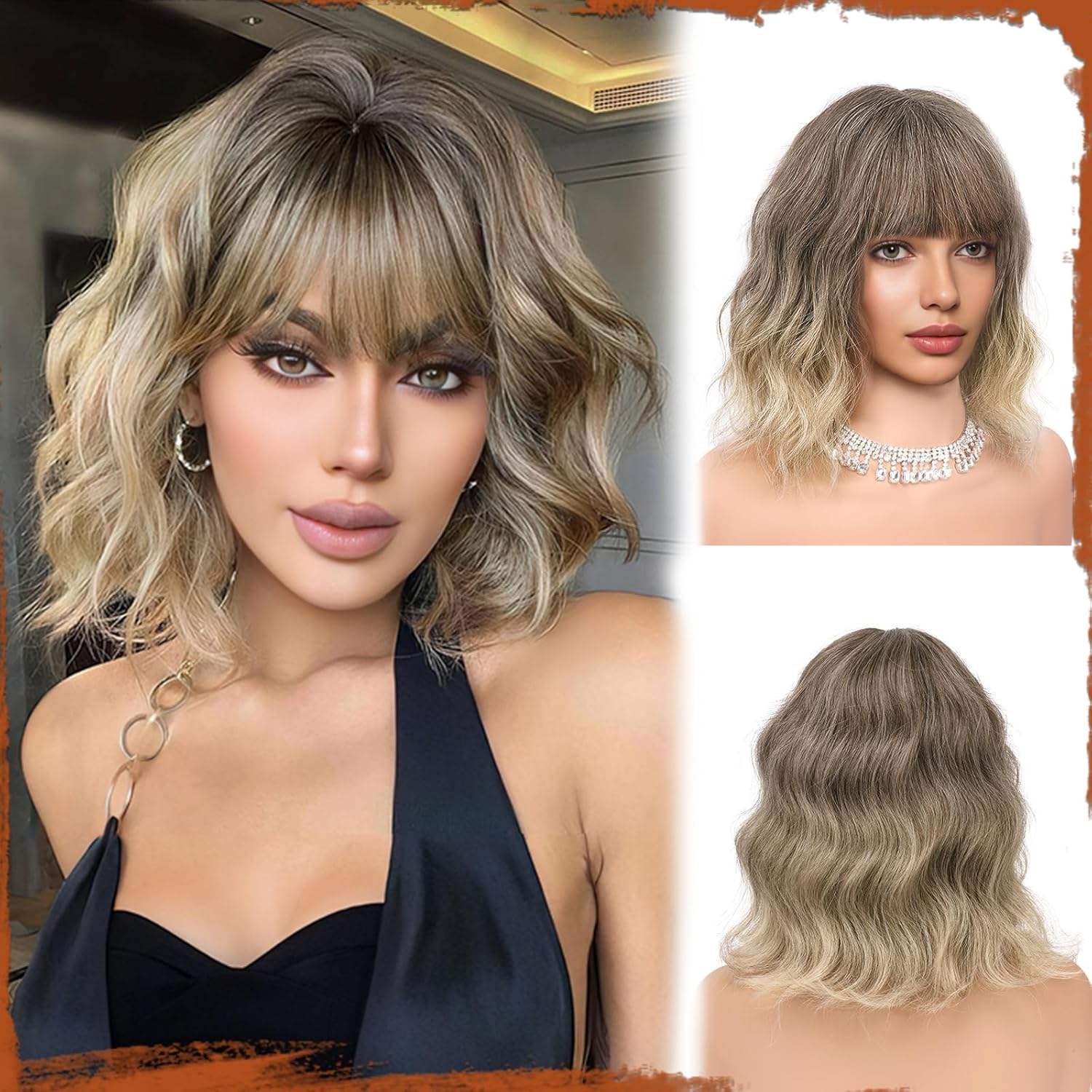 สีน้ำตาลออมเบรบลอนด์