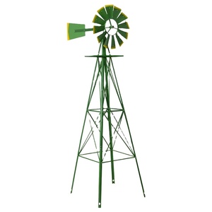 Hermosa Atrapavientos Decorativa de Metal Verde para Jardín o Patio Trasero - Product Image 1