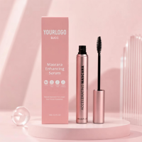 Mascara de cils en gel soyeux, cosmétiques pour le visage, waterproof, végétalien, marque privée, OEM, sérum volumisant en tube pour maquillage des yeux