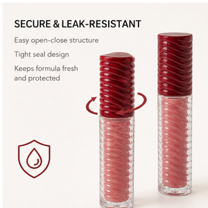 Gloss à lèvres bio longue tenue pour usage quotidien, effet repulpant, tube rayé avec logo personnalisé, gloss à lèvres personnalisé - Product Image 5