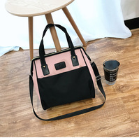 Valise de voyage 2-en-1 de luxe portable et légère avec roulettes pivotantes 4 roues, sac à bandoulière de voyage extérieur en polyester Oxford imperméable
