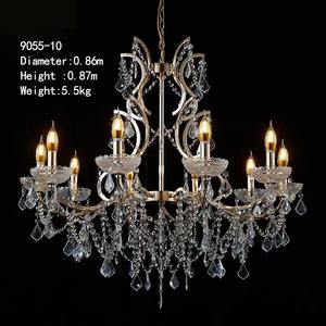 Ensemble de décoration de mariage, luminaire suspendu réglable, <span class=keywords><strong>lustre</strong></span> en cristal en forme de goutte de pluie avec finition dorée vintage, source d'éclairage LED - Product Image 5