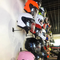 Présentoir personnalisé pour casque de vélo et de moto Support mural pour casque de cyclisme sportif Support de rangement