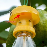 Piège à mouches des fruits réutilisable pour vergers et jardins en plein air |   Attrape-mouches durable résistant aux intempéries |   Contrôle des nuisibles écologique