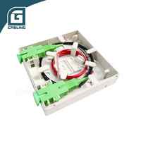 Boîtier de terminaison de fibre optique mural ou de bureau Gcabling FTTH/FTTB, 1 port 1F SC LC APC UPC, pour intérieur