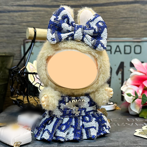 Cho Labubu Nhỏ C Túi Đầu Tiên & Thứ Hai Thế Hệ Móc Chìa Khóa Thơm Màu Đen Gió Hoa Trà Quần Áo Mặt Dây Chuyền Cho Labubu Chỉ Quần Áo - Product Image 4