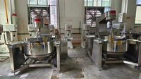 Marmite à gaz/électrique/vapeur 100L-800L pour soupe Sauce Poivre Curry Jam Fry Machine-pour farines
