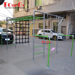 Kit de Equipamiento de Entrenamiento de Obstáculos Ninja Warrior para Niños con Slackline y Barras Colgantes - Product Image 5