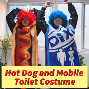 Costumes de hot-dog de <span class=keywords><strong>saucisse</strong></span> de nourriture d'impression 3D drôles d'usine pour des adultes pour le carnaval d'Halloween et Noël inclut des composants de <span class=keywords><strong>costume</strong></span> - Product Image 6