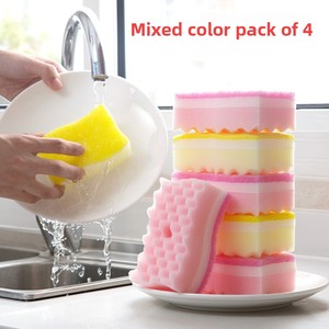 <span class=keywords><strong>Éponge</strong></span> de nettoyage en forme de S avec <span class=keywords><strong>action</strong></span> moussante pour la vaisselle de cuisine et le nettoyage domestique des casseroles et des bols - Product Image 1