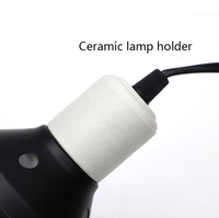 5.5 ''ou 7.2'' Reptile chauffage abat-jour isolation lumineuse Uva Anti-brûlure UVB support de lampe pour animal de compagnie tortue lézard serpent