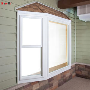 Fenêtre en <span class=keywords><strong>baie</strong></span> de style américain en aluminium avec vitrage simple à guillotine coulissant verticalement - Product Image 3